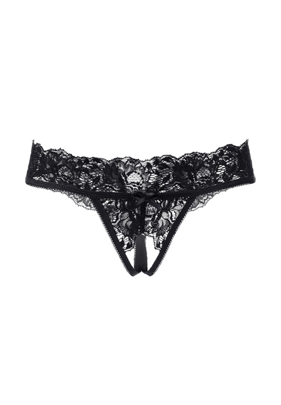 Erolanta Lingerie Эротические трусики Erolanta Tarja, черный (42-44) в пакете