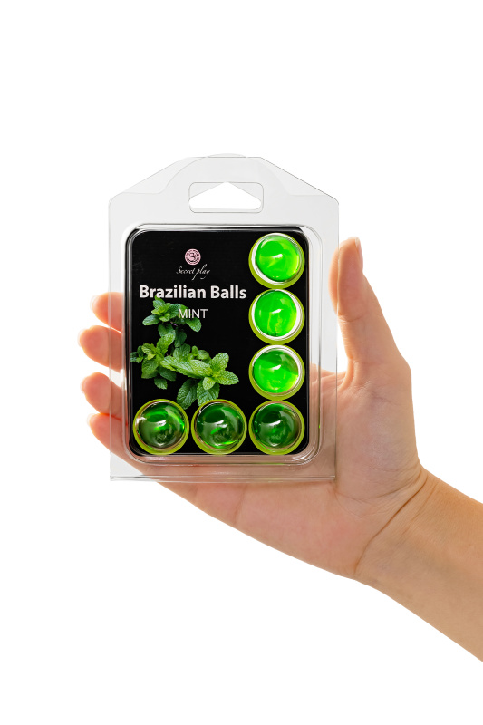 Фото Secret play, Испания Массажное масло SECRET PLAY BRAZILIAN BALLS, мята, 6 х 4 гр