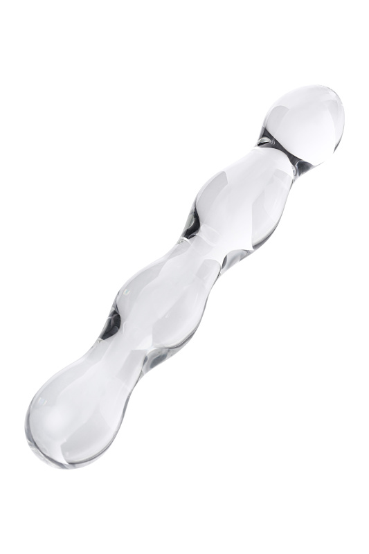 Фото Sexus Glass Двусторонний фаллоимитатор Sexus Glass, стекло, прозрачный, 18,5 см