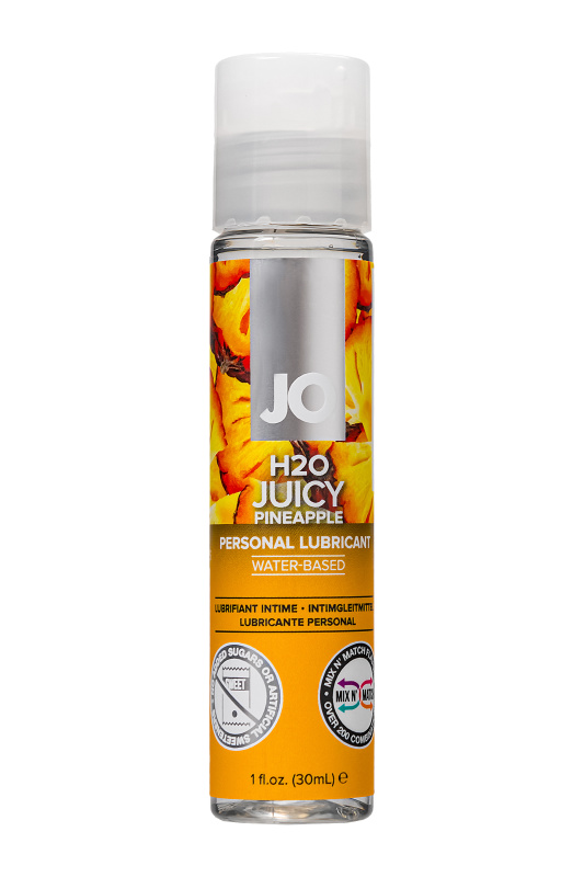 Фото System JO, США Съедобный лубрикант со вкусом ананаса JO H2O Juicy Pineapple, 30 мл
