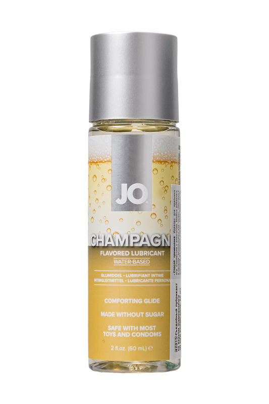 Изображение  Съедобный лубрикант со вкусом шампанского JO H2O CHAMPAGNE, 60 мл