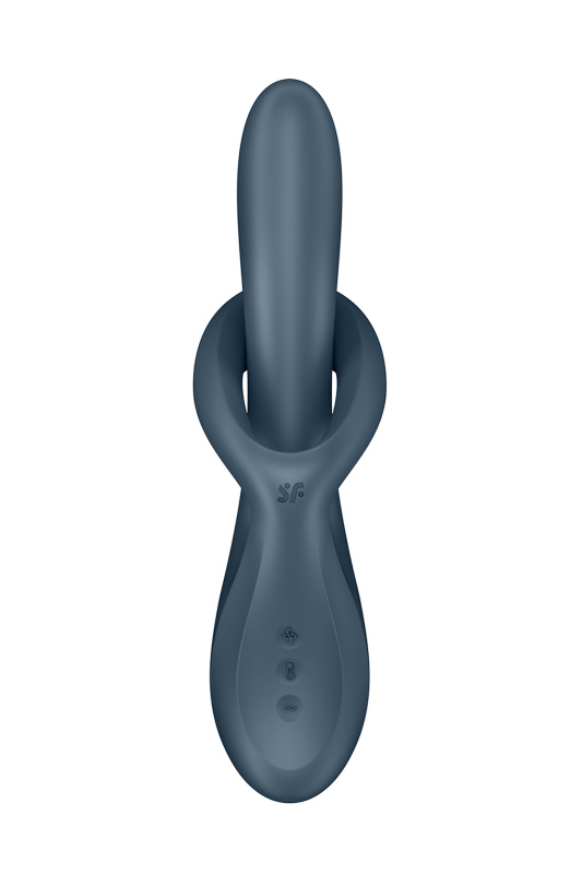 Фото  Вибратор и ротатор с функцией нагрева Satisfyer Heat Flex 4, силикон, серый
