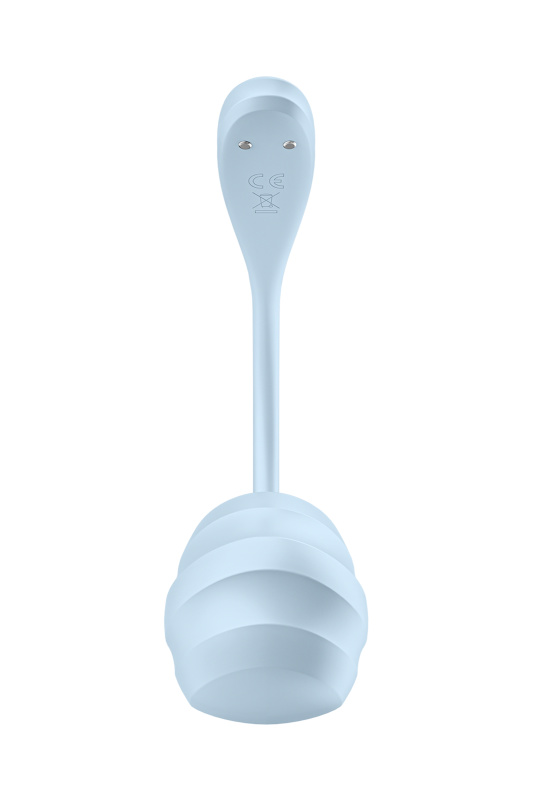 Фото Satisfyer, Германия Виброяйцо Satisfyer Smooth Petal Connect App, голубое, 6,5 см
