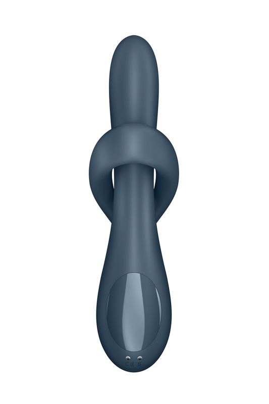 Фото  Вибратор и ротатор с функцией нагрева Satisfyer Heat Flex 4, силикон, серый