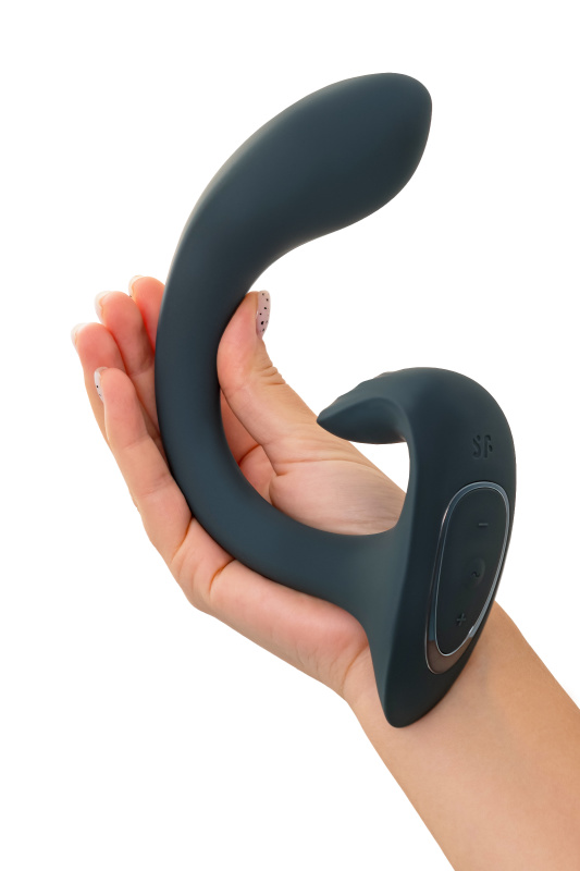 Изображение Satisfyer, Германия Вагинально-клиторальный вибратор Satisfyer G for Goddess 1, темно-серый, 27 см