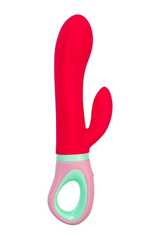 Flovetta by toyfa, Китай Вибратор с клиторальным стимулятором Flovetta PETUNIA, силикон, красный, 19 см — купить в Минске Фото Flovetta by toyfa, Китай Вибратор с клиторальным стимулятором Flovetta PETUNIA, силикон, красный, 19 см