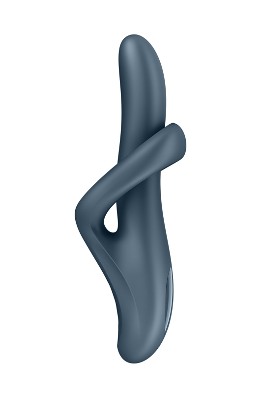Фото  Вибратор и ротатор с функцией нагрева Satisfyer Heat Flex 4, силикон, серый