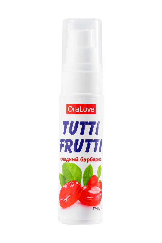 Съедобная гель-смазка TUTTI-FRUTTI для орального секса сладкий барбарис 30г — купить в Минске Изображение Съедобная гель-смазка TUTTI-FRUTTI для орального секса сладкий барбарис 30г