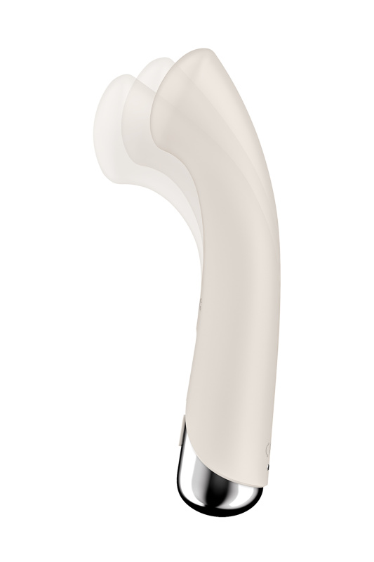 Фото  Вибратор для точки G  с ротацией Satisfyer Spinning G-Spot 1, силикон, бежевый, 16,8 см