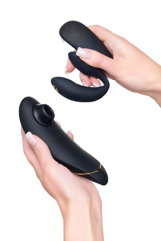 Изображение Womanizer, Германия Набор Womanizer Premium + WE-VIBE Chorus черный, силикон, 19 см