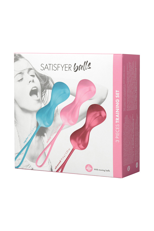 Satisfyer, Германия Набор вагинальных шариков Satisfyer Balls C02 Double, силикон, ассорти, Ø 3,2 см. — купить в Минске Изображение Satisfyer, Германия Набор вагинальных шариков Satisfyer Balls C02 Double, силикон, ассорти, Ø 3,2 см.