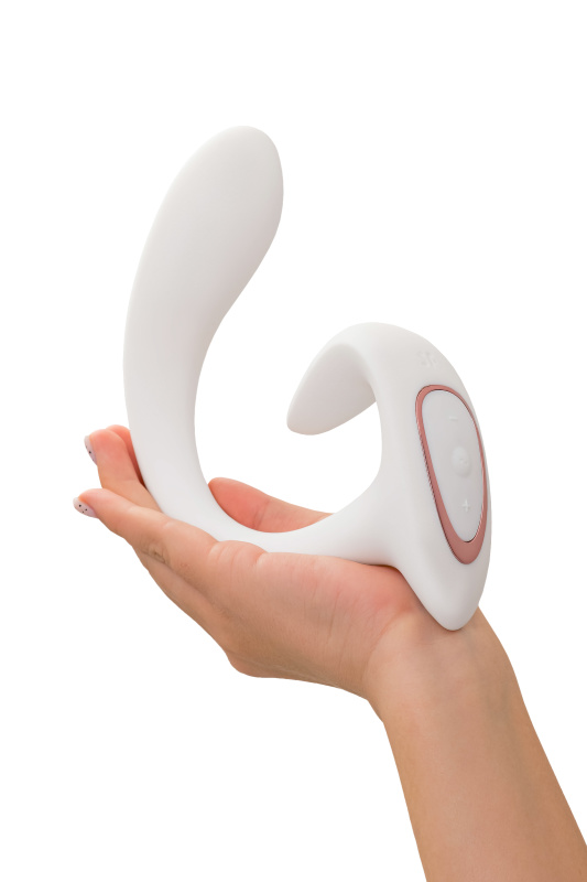 Satisfyer, Германия Вагинально-клиторальный вибратор Satisfyer G for Goddess 1, белый, 27 см — купить в Минске Фото Satisfyer, Германия Вагинально-клиторальный вибратор Satisfyer G for Goddess 1, белый, 27 см