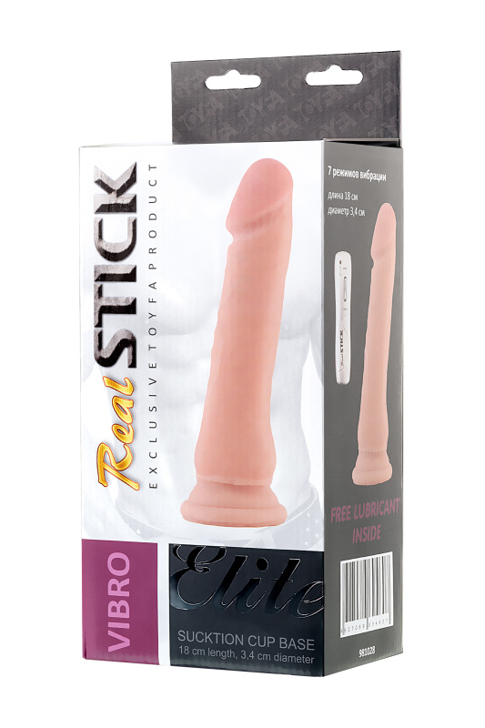Attitude Solution Ltd Реалистичный вибратор RealStick Elite York, TPR, телесный, 21 см — купить в Минске Изображение Attitude Solution Ltd Реалистичный вибратор RealStick Elite York, TPR, телесный, 21 см