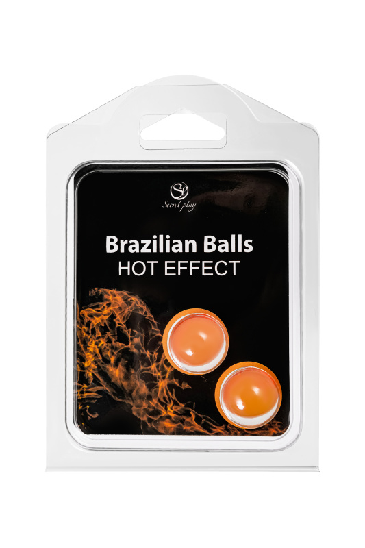 Изображение Secret play, Испания Массажное масло SECRET PLAY BRAZILIAN BALLS, с разогревающим эффектом, 2 х 4 гр