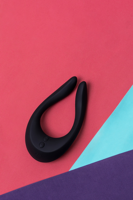 Фото Satisfyer, Германия Многофункциональный стимулятор для пар Satisfyer Endless Joy, силикон, чёрный, 13,5 см.
