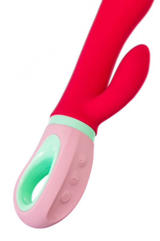 Flovetta by toyfa, Китай Вибратор с клиторальным стимулятором Flovetta PETUNIA, силикон, красный, 19 см — купить в Минске Фото Flovetta by toyfa, Китай Вибратор с клиторальным стимулятором Flovetta PETUNIA, силикон, красный, 19 см