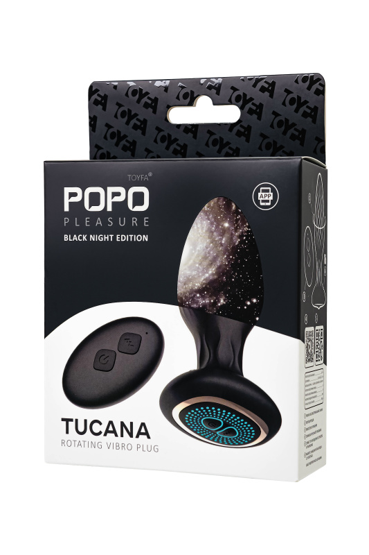 Изображение POPO Pleasure by TOYFA Анальная вибровтулка с ротацией POPO Pleasure Tucana, с управлением от приложения и пульта, силикон