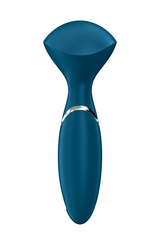 Фото  Вибромассажер для всего тела Satisfyer Mini Wand-er, силикон, синий, 16 см
