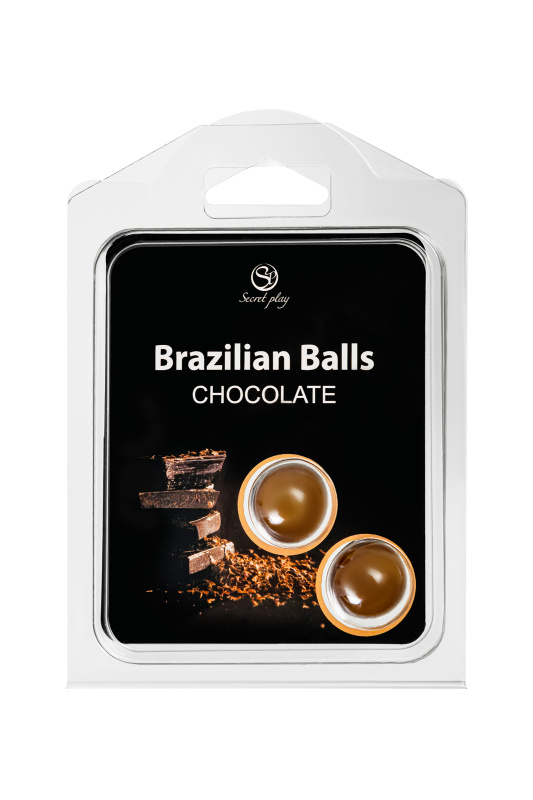 Изображение Secret play, Испания Массажное масло SECRET PLAY BRAZILIAN BALLS, шоколад, 2 х 4 гр
