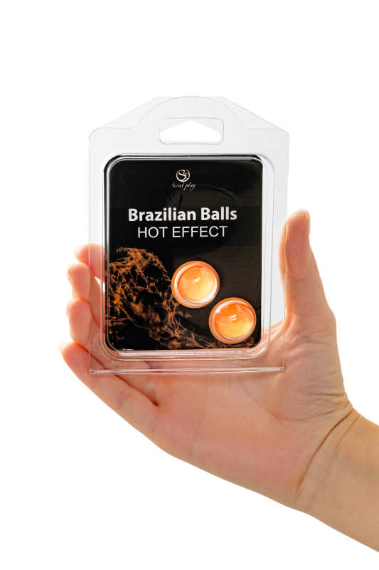 Изображение Secret play, Испания Массажное масло SECRET PLAY BRAZILIAN BALLS, с разогревающим эффектом, 2 х 4 гр