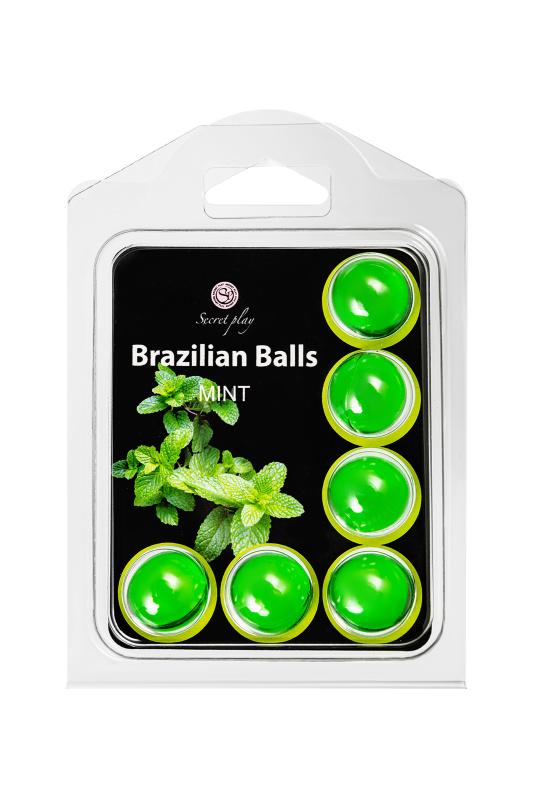 Фото Secret play, Испания Массажное масло SECRET PLAY BRAZILIAN BALLS, мята, 6 х 4 гр