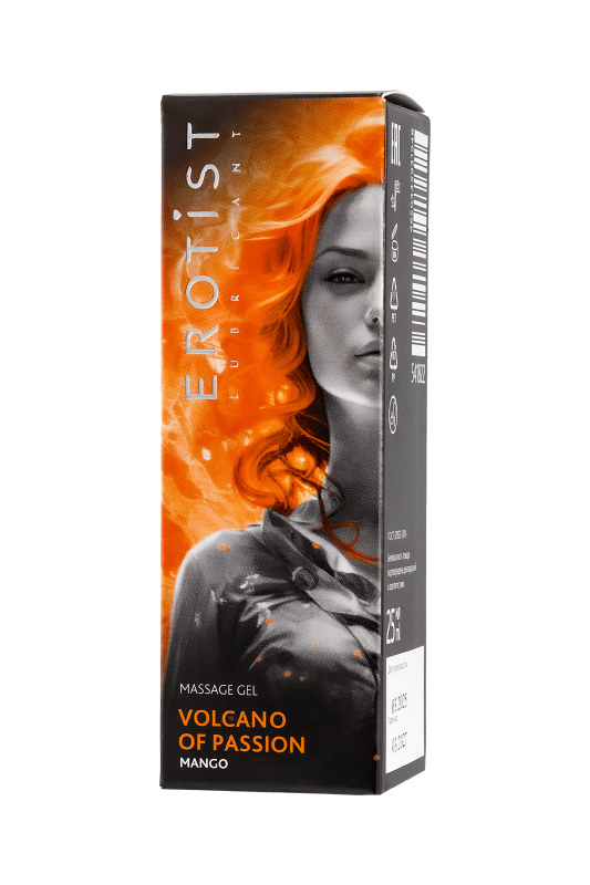 Изображение  Гель Erotist с эффектом вибрации VOLCANO OF PASSION: MANGO (со вкусом манго), 25 мл