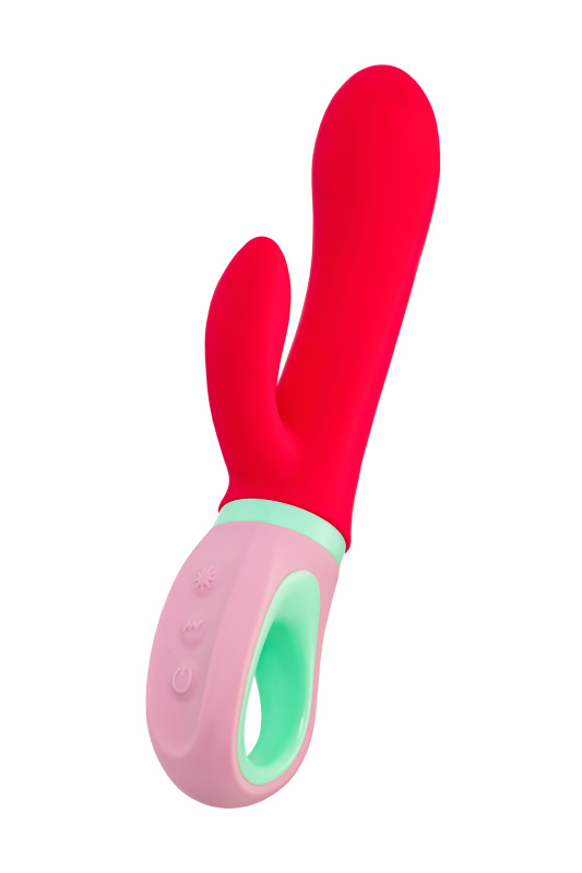 Flovetta by toyfa, Китай Вибратор с клиторальным стимулятором Flovetta PETUNIA, силикон, красный, 19 см — купить в Минске Фото Flovetta by toyfa, Китай Вибратор с клиторальным стимулятором Flovetta PETUNIA, силикон, красный, 19 см