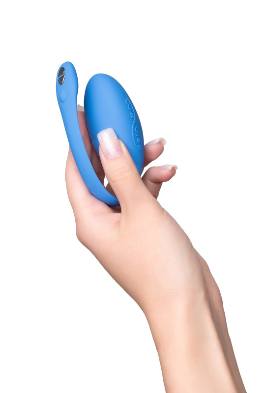 Фото We-Vibe, Канада Виброяйцо WE-VIBE Jive силикон, синий, 9,2 см