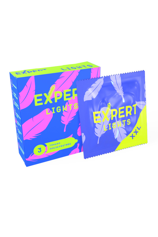 Изображение  Презервативы EXPERT Lights XXL, ультратонкие, 3 шт