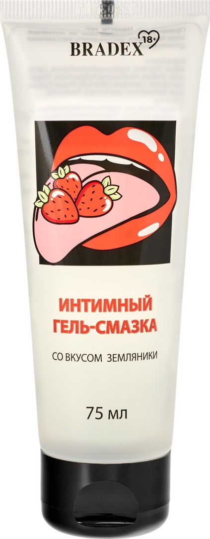 Фото Bradex, Россия Интимный гель-смазка BRADEX со вкусом земляники