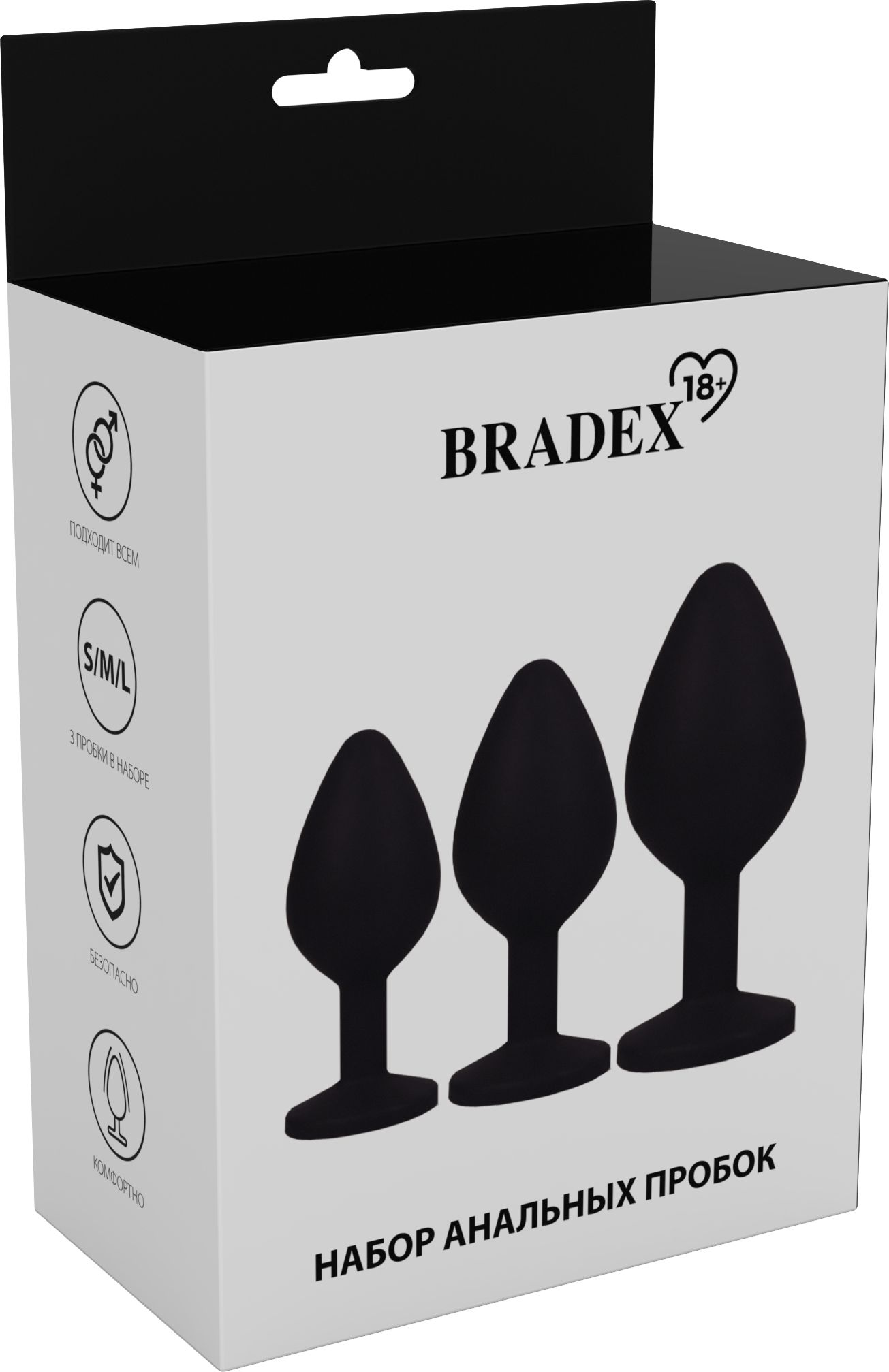 Bradex, Россия Набор анальных пробок 3 шт. Candy An. Set — купить в Минске Фото Bradex, Россия Набор анальных пробок 3 шт. Candy An. Set